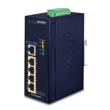 PLANET IGS-504HPT netværksswitch Ikke administreret L2 Gigabit Ethernet (10/100/1000) Strøm over Ethernet (PoE) Blå