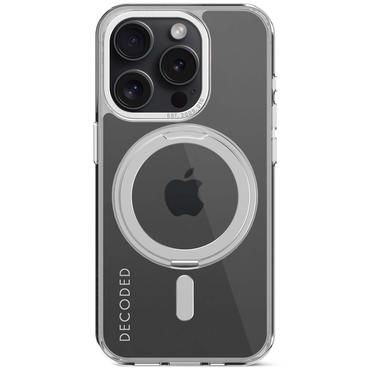 Decoded Recycled Plastic Loop Stand Backcover iPhone 15 Pro  Transparant