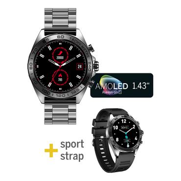 Beafon 501 3,63 cm (1.43") AMOLED 46.3 mm Mørk metallic GPS (satellit)