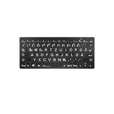 Logickeyboard LKB-LPWB-BTPC-DE Tastatur Bluetooth QWERTZ Deutsch Schwarz (LKB-LPWB-BTPC-DE)