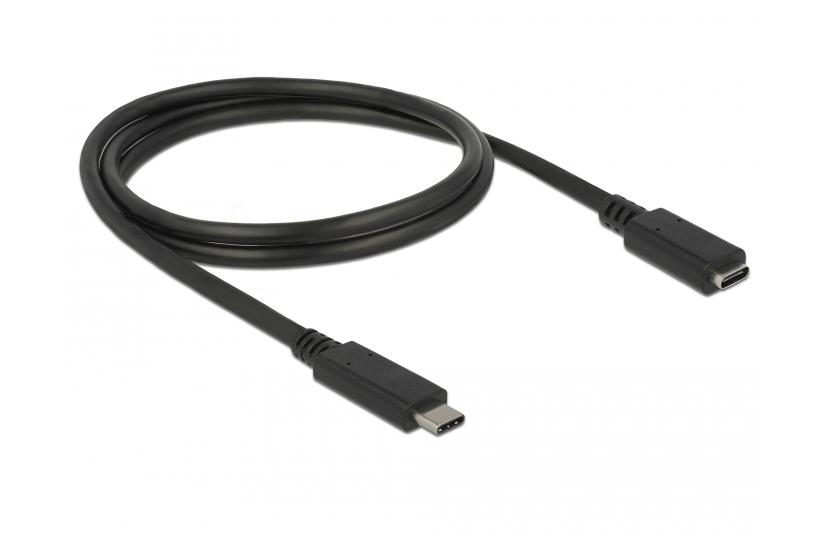Delock - USB typ C-f&ouml;rl&auml;ngningskabel - 24 pin USB-C till 24 pin USB-C - 1 m