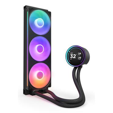 NZXT Kraken Elite 360 RGB - kylsystem med v&auml;tska till processorn - med LCD-display