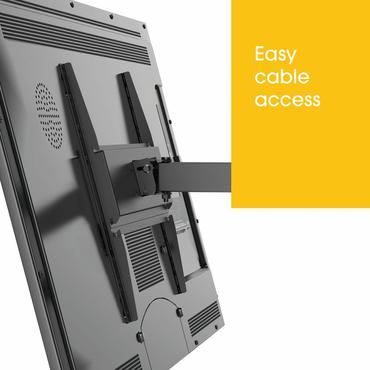 MA3040 är ett robust väggbeslag, det är välegnet för säker montering av skärm på mellan 32 och 55 tommer (82 till 140 cm) Det robusta vægbeslag kan bära skärm med en vikt på upp till 25 kg.