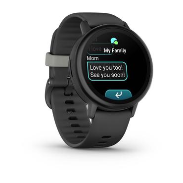 Garmin Bounce 010-03399-00 Smartwatch og sportsur 3,05 cm (1.2") AMOLED 43 mm Digital 390 x 390 pixel Berøringsskærm Grå Wi-Fi GPS (satellit)