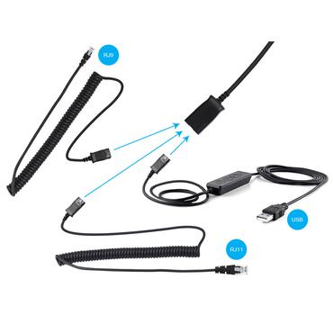 Sandberg USB+RJ9/11 Office Headset Pro Stereo - headset