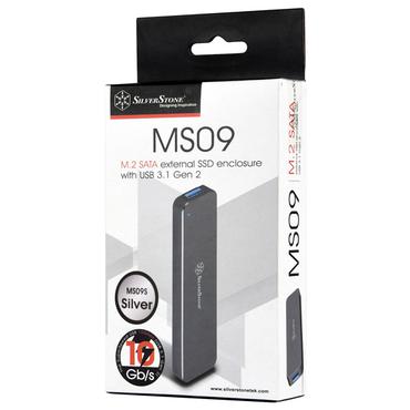 SilverStone Mobile Series MS09 - lagringspakning - M.2 Card - USB 3.1 (Gen 2)
