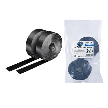 LogiLink KAB0080 kabelsamler Velcro cable tie Sort 2 stk