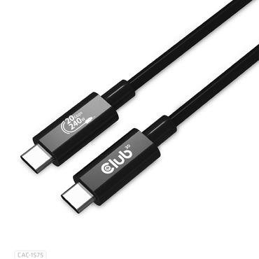 Club 3D - USB typ C-kabel - 24 pin USB-C till 24 pin USB-C - 2 m