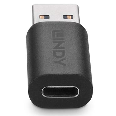 Lindy 41904 kabel k&oslash;nsskifter USB 3.2 Type A USB 3.2 Type C Sort