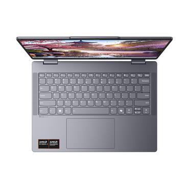 Lenovo IdeaPad 5 2-in-1 14AKP10 Copilot+ PC AMD Ryzen AI 5 PRO 340 Hybrid (2-i-1) 35,6 cm (14") Berøringsskærm WUXGA 16 GB LPDDR5x-SDRAM 512 GB SSD Wi-Fi 6 (802.11ax) Windows 11 Home Nordisk Grå
