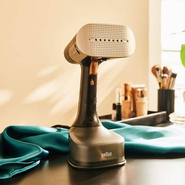 Braun QuickStyle 7 Dampstrygejern Keramisk strygesål 1600 W Sort, Kobberfarve