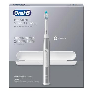 Oral-B Pulsonic Slim Luxe 4500 Voksen Sonisk tandbørste Platin