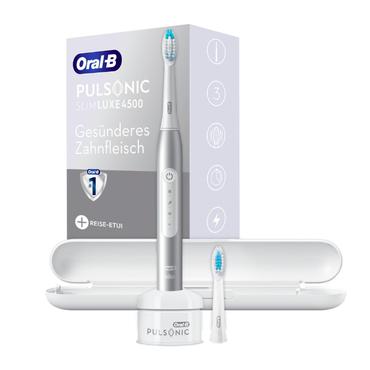 Oral-B Pulsonic Slim Luxe 4500 Voksen Sonisk tandbørste Platin