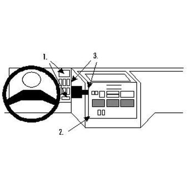 Brodit ProClip Center mount - montering för mobiltelefon