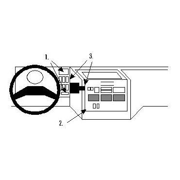 Brodit ProClip Center mount - montering för mobiltelefon
