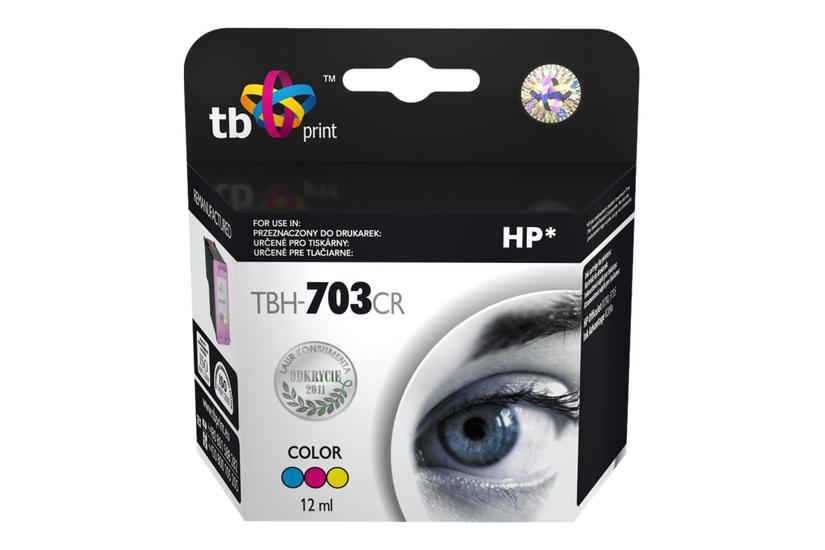 TB - f&auml;rg (cyan, magenta, gul) - kompatibel - bl&auml;ckpatron (alternativ f&ouml;r: HP 703)