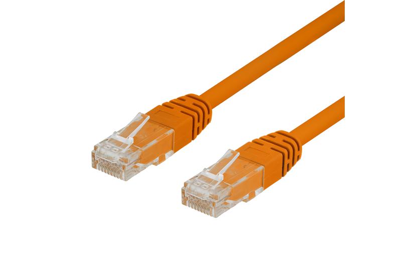 DELTACO TP-603-OR - patchkabel - 30 cm - orange