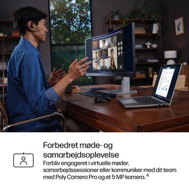 HP EliteBook 8 G1i Notebook AI Bærbar PC - Intel Core Ultra 5 (Serie 2) 225U / 1.5 GHz - 16 GB LPDDR5X - 512 GB SSD PCIe - NVM Express (NVMe) - 13.3" IPS