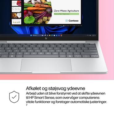 HP EliteBook 8 G1i Notebook AI Bærbar PC - Intel Core Ultra 5 (Serie 2) 225U / 1.5 GHz - 16 GB LPDDR5X - 512 GB SSD PCIe - NVM Express (NVMe) - 13.3" IPS