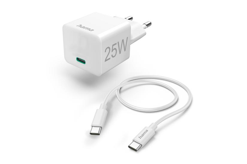 Hama 00201624 oplader til mobil enhed Mobiltelefon, Smartphone, Tablet Hvid Vekselstr&oslash;m Hurtig opladning Indend&oslash;rs