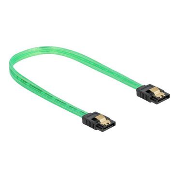 DeLOCK SATA 6 Gb/s Cable UV glow effect