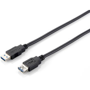 Equip 128399 USB-kabel USB 3.2 Gen 1 (3.1 Gen 1) 3 m USB A Sort