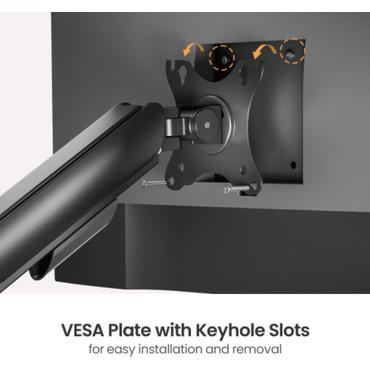 Dual Gas Spring Monitor Mount