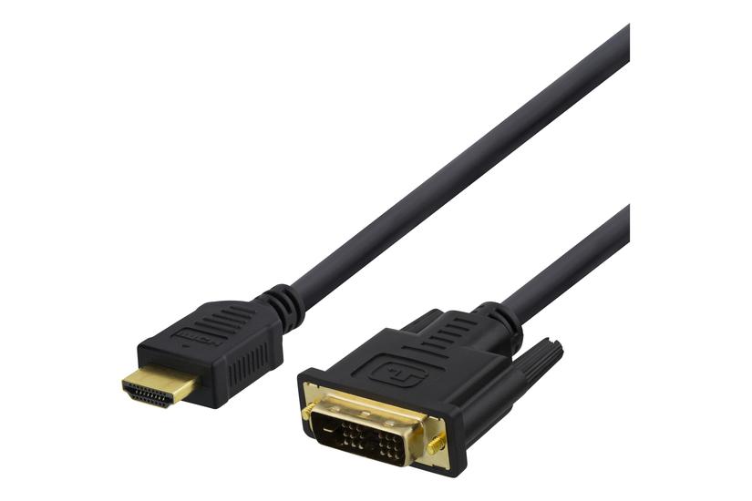DELTACO HDMI-115D - adapterkabel - HDMI / DVI - 5 m