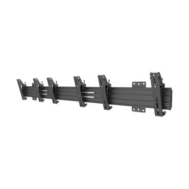Multibrackets PRO Series M Wallmount Pro MBW3U Tilt 200 - konsol - för 3 LCD-bildskärmar - svart