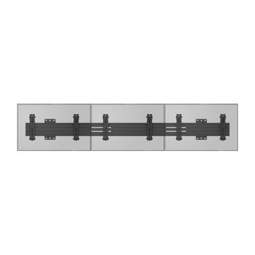 Multibrackets PRO Series M Wallmount Pro MBW3U Tilt 200 - konsol - för 3 LCD-bildskärmar - svart