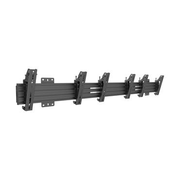 Multibrackets PRO Series M Wallmount Pro MBW3U Tilt 200 - konsol - för 3 LCD-bildskärmar - svart