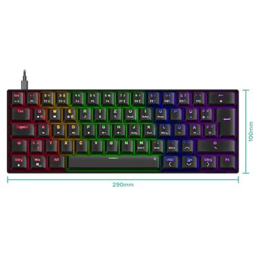 SPEEDLINK SL-670015-BK tastatur Spil USB QWERTZ Tysk Sort