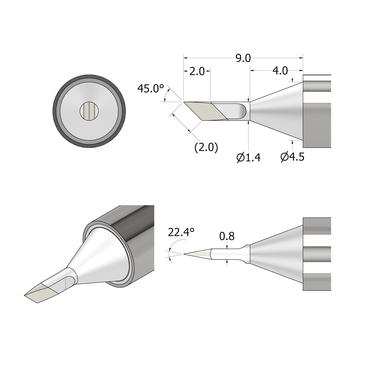 iFixit FixHub Lötspitze messerförmig 1,4 mm