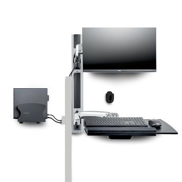StarTech.com Wall Mount Workstation, VESA Mount For 32" Monitors (22lb/10kg), Fully Articulating Arms For Single Monitor Mount & Keyboard Tray