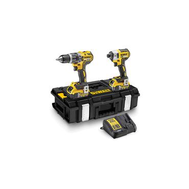 DeWALT DCK266P2 elektrisk skruetr&aelig;kker & slagbor Gul