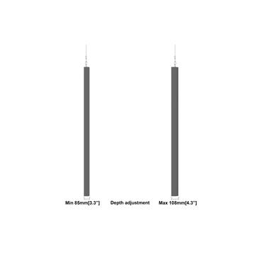 Multibrackets M Pro Series h&ouml;lje - stor - f&ouml;r LCD-display - vajer - svart