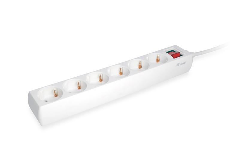 Equip 245552 stikd&aring;se 1,5 m 6 AC stikkontakt(er) Indend&oslash;rs Hvid