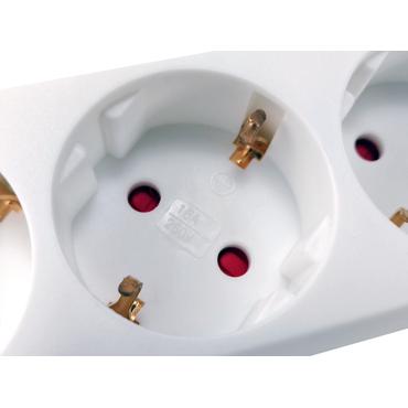 Equip 245552 stikd&aring;se 1,5 m 6 AC stikkontakt(er) Indend&oslash;rs Hvid