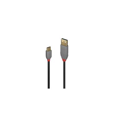 Lindy 36888 USB-kabel USB 2.0 3 m USB A USB C Sort, Gr&aring;