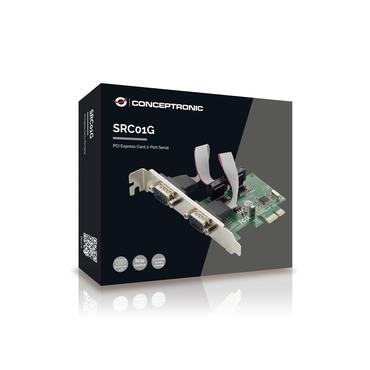 Conceptronic SRC01G - seriell adapter - PCIe - RS-232 x 2