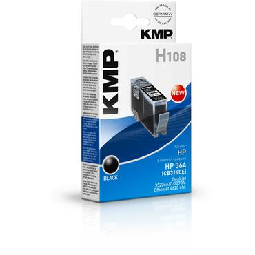 KMP H108 - sort - kompatibel - blækpatron (alternativ til: HP 364, HP CB316EE)