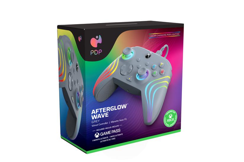 PDP Afterglow Wave Grå USB Gamepad Analog/digital PC, Xbox One, Xbox Series S, Xbox Series X