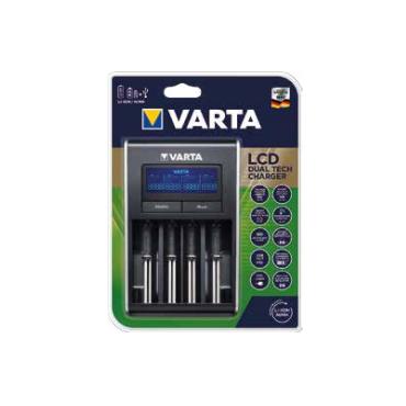 Varta LCD Dual Tech Charger batterioplader + AC-strømadapter - 4 pin mini-USB Type A