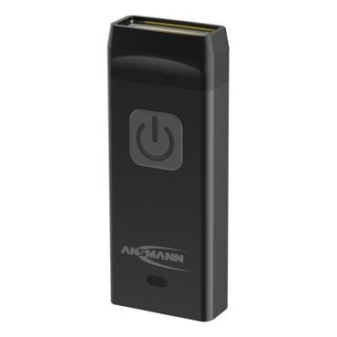 Ansmann KL80R Sort Nøglering med lommelygte COB LED