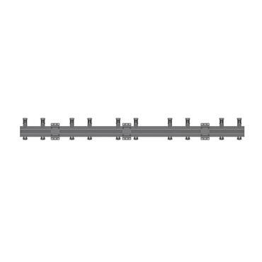 Multibrackets M Pro Series MBW5U 200 monteringssats - för 5 LCD-bildskärmar - lutning - svart