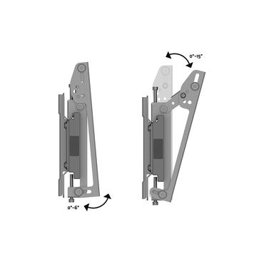 Multibrackets M Pro Series MBW5U 200 monteringssats - för 5 LCD-bildskärmar - lutning - svart