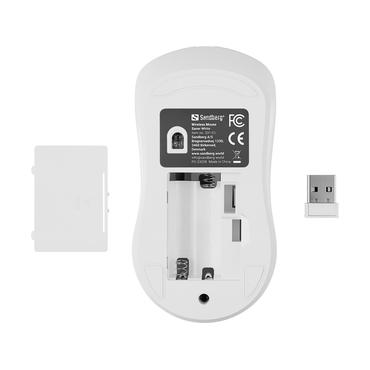 SANDBERG Wireless Mouse Saver White