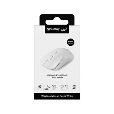 SANDBERG Wireless Mouse Saver White