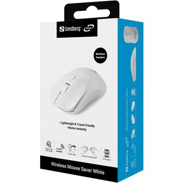 SANDBERG Wireless Mouse Saver White