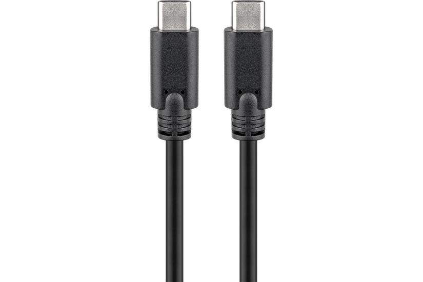goobay - USB typ C-kabel - 24 pin USB-C till 24 pin USB-C - 50 cm